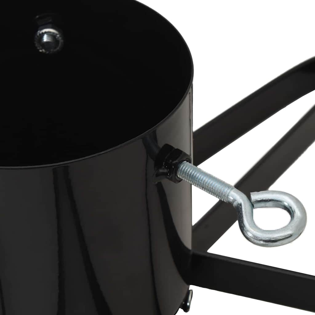 Christmas Tree Stand 1.73 Black 49 x 49 x 15.5 cm Steel